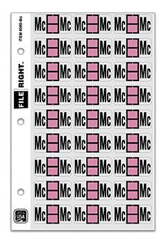 File right™  brand - alphabet labels